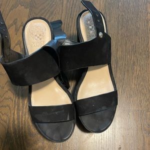 Vince camuto wedges. 3.5 inches. Suede material
